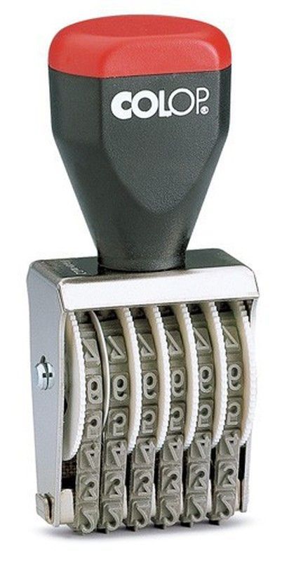 Numerador de entintaje manual colop