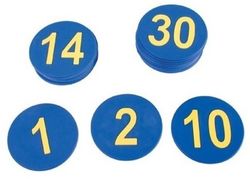 Números de caucho del 1 Al 30