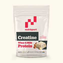 Nutrisport Creatine Creapure & Protein Choco blanco con Avellana 500 g