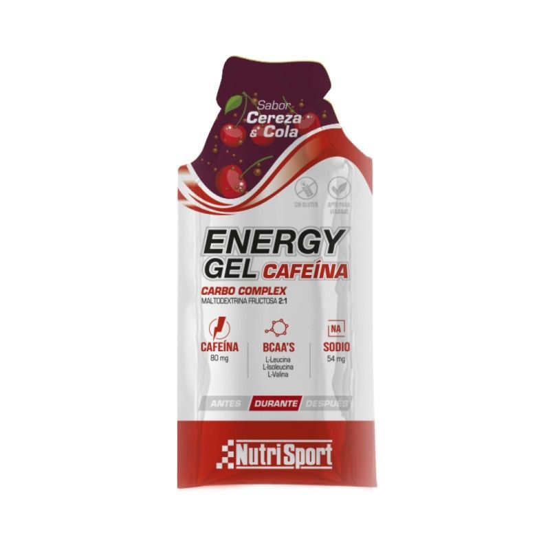 Nutrisport Energy Gel Cereza & Cola con Cafeína 35 g