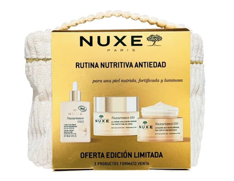 Nuxe Nuxuriance Gold Neceser Serum + Crema Dia + Bálsamo Noche