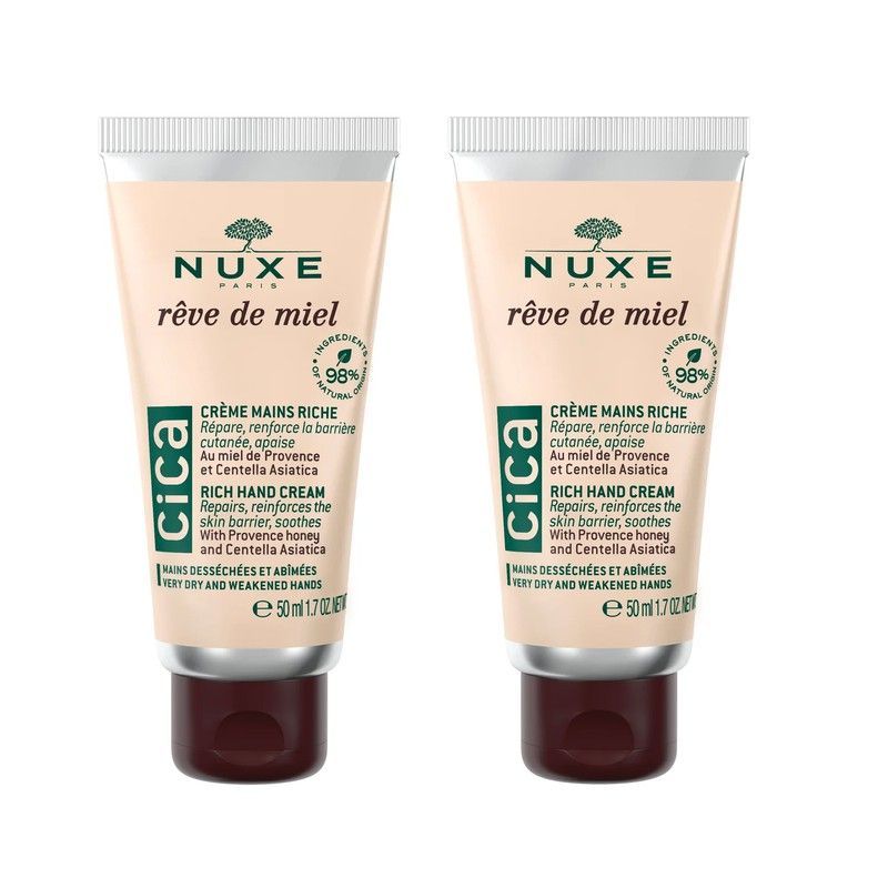 Nuxe Reve de Miel CICA Crema de Manos Rica Pack 2 x 50 ml