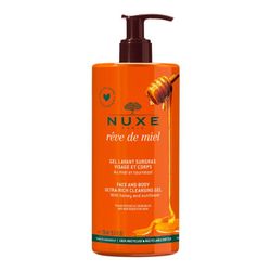 Nuxe Reve de Miel Gel Limpiador Dermatológico Rostro y Cuerpo 750ml
