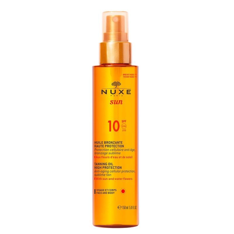 Nuxe Sun Aceite Bronceador Rostro Y Cuerpo 150 Ml Spf10
