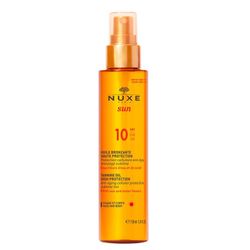 Nuxe Sun Aceite Bronceador Rostro Y Cuerpo 150 Ml Spf10