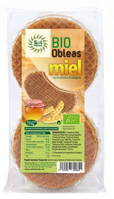 Oblea Con Miel Bio 175 G