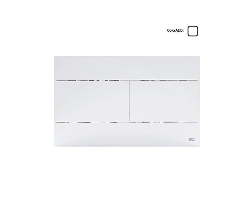 Oli Slim Pulsador Mecánico para cisterna empotrada  Blanco OLI659041
