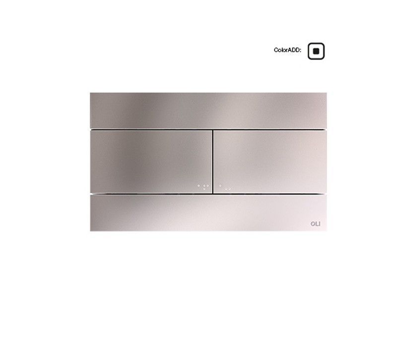 Oli Slim Pulsador mecánico para cisterna empotrada, cromado. OLI659046