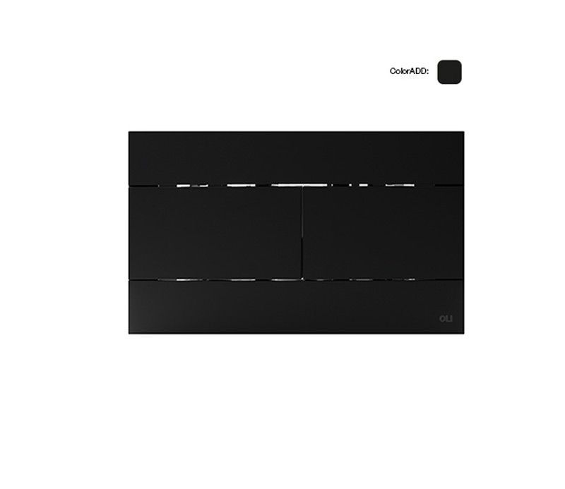 Oli Slim Pulsador mecánico para cisterna empotrada Negro OLI659055