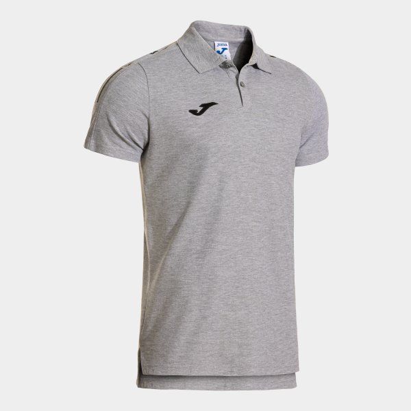 Olimpiada Short Sleeve Polo Melange Gray