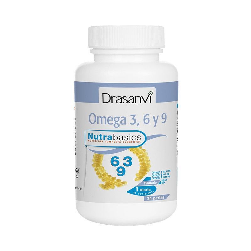 Omega 3-6-9 1000 Mg Bote 24 Perlas Nutrabasicos