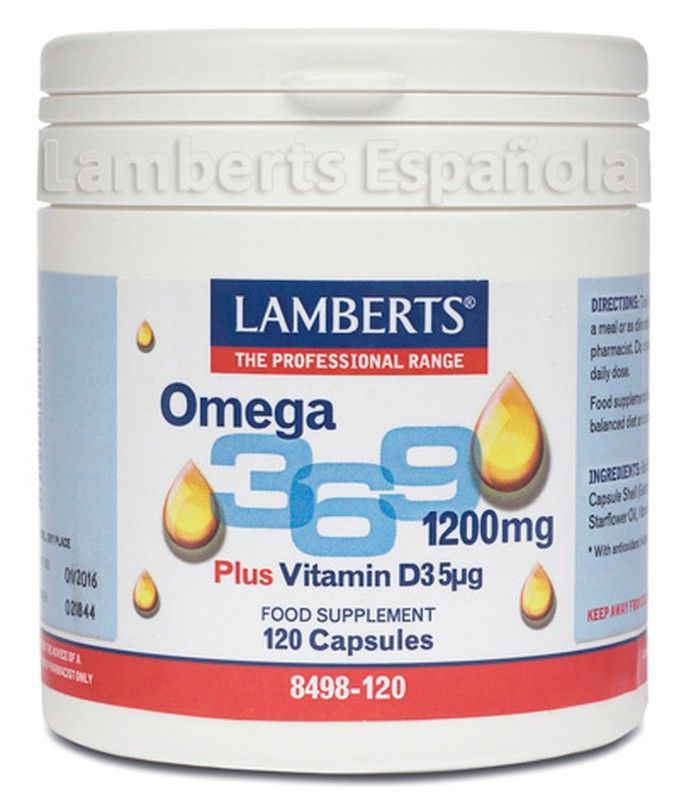 Omega 3,6,9 1200mg Mas Vitamina D3 5ág 120cap