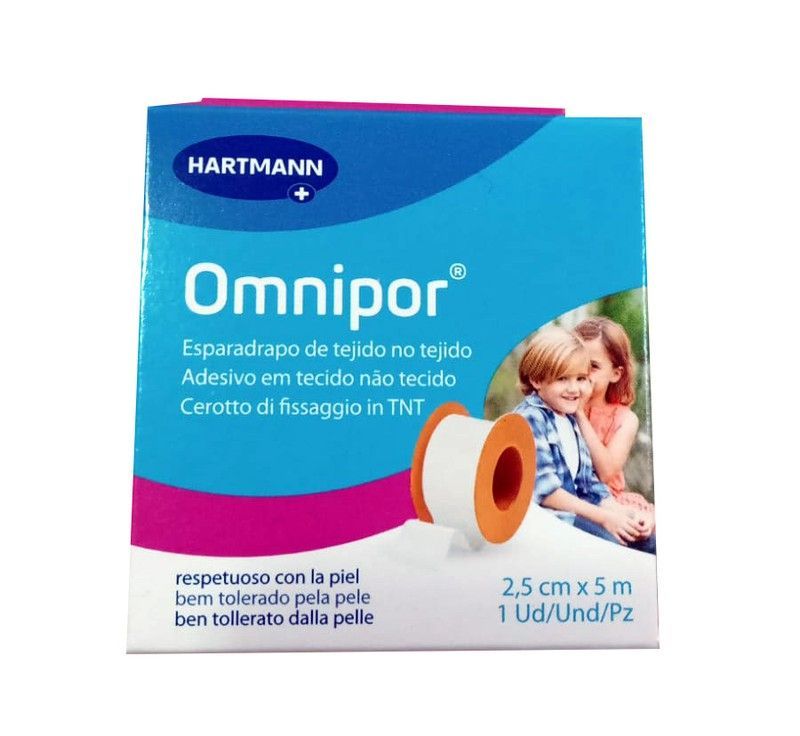 Omnipor Otc 2,5cmx5m Papel Suave