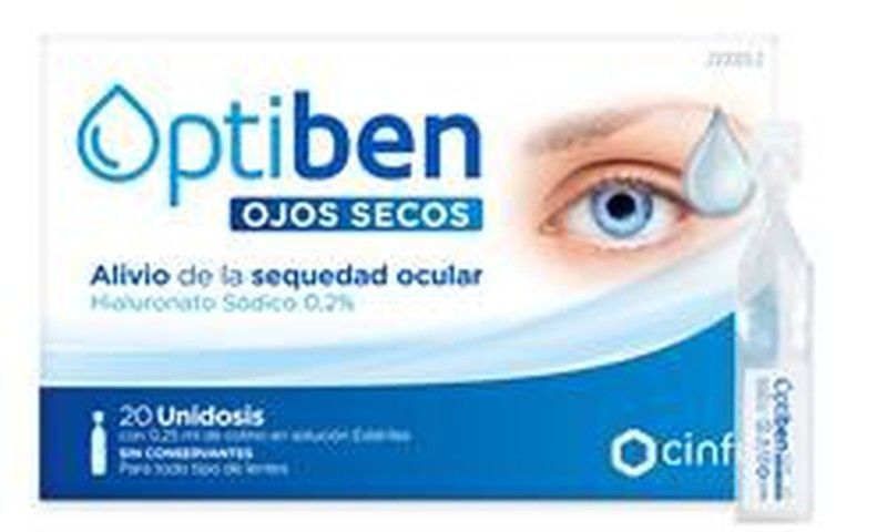 Optiben Ojos Secos 20 ampollas unidosis