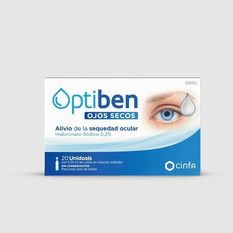 Optiben Ojos Secos Monodosis 20 x 0,25 ml