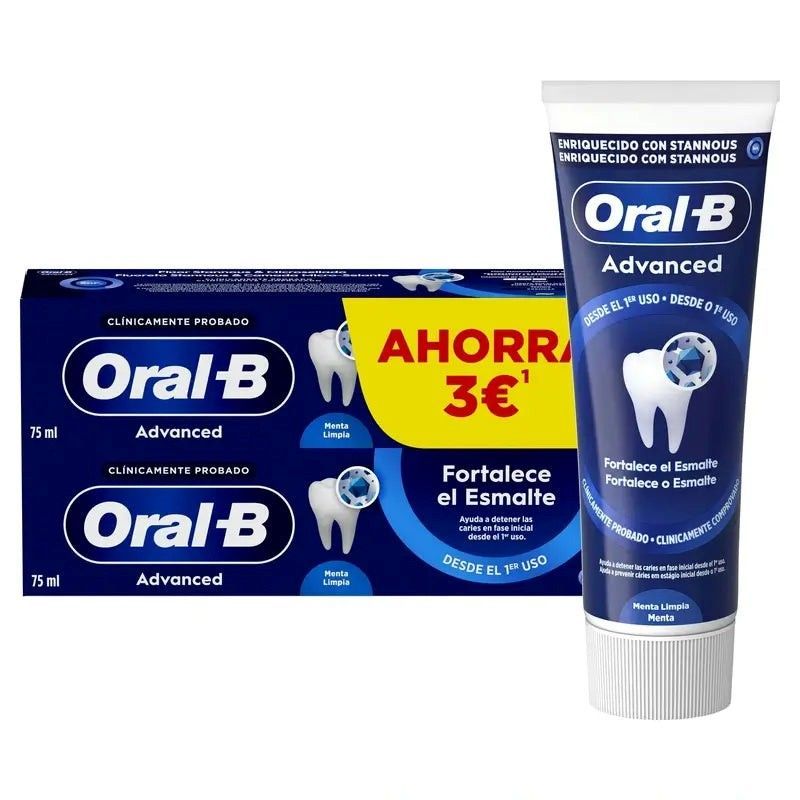 Oral B Advanced pasta duplo protección diaria 2x75ml