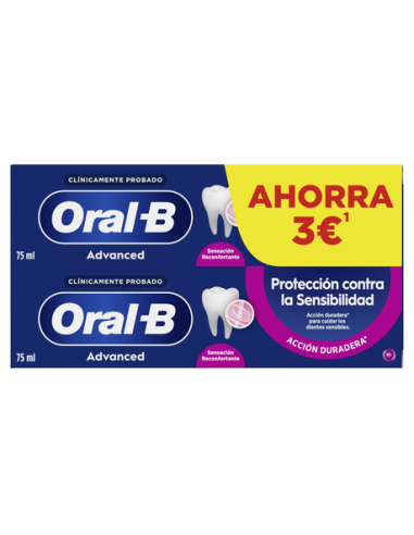 Oral B advanced pasta encías sensibilidad calm 2 x 75ml
