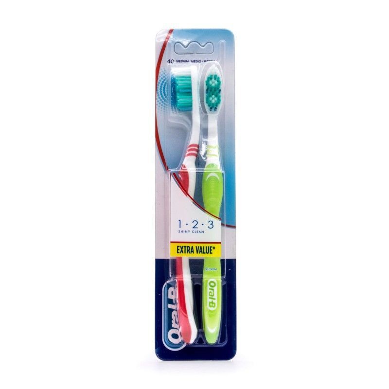 Oral B Cepillo Dental Adulto Advantage 1,2,3 40 Medio Duplo