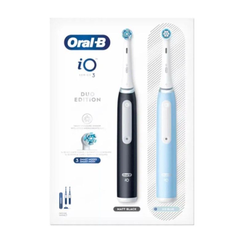 Oral B cepillo eléctrico iO3 duo matt black/ice blue