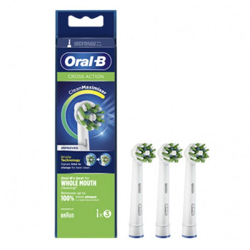 Oral B Cross Action Recambio Cepillo Eléctrico 3 Unidades