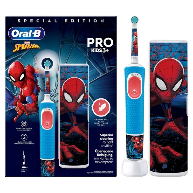 Oral-B Pro Kids Spiderman Cepillo Eléctrico con 1 Recambio
