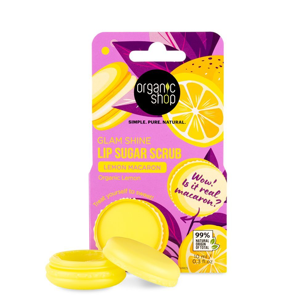 Organic Shop Exfoliante Labial Lemon Macaron 10 ml