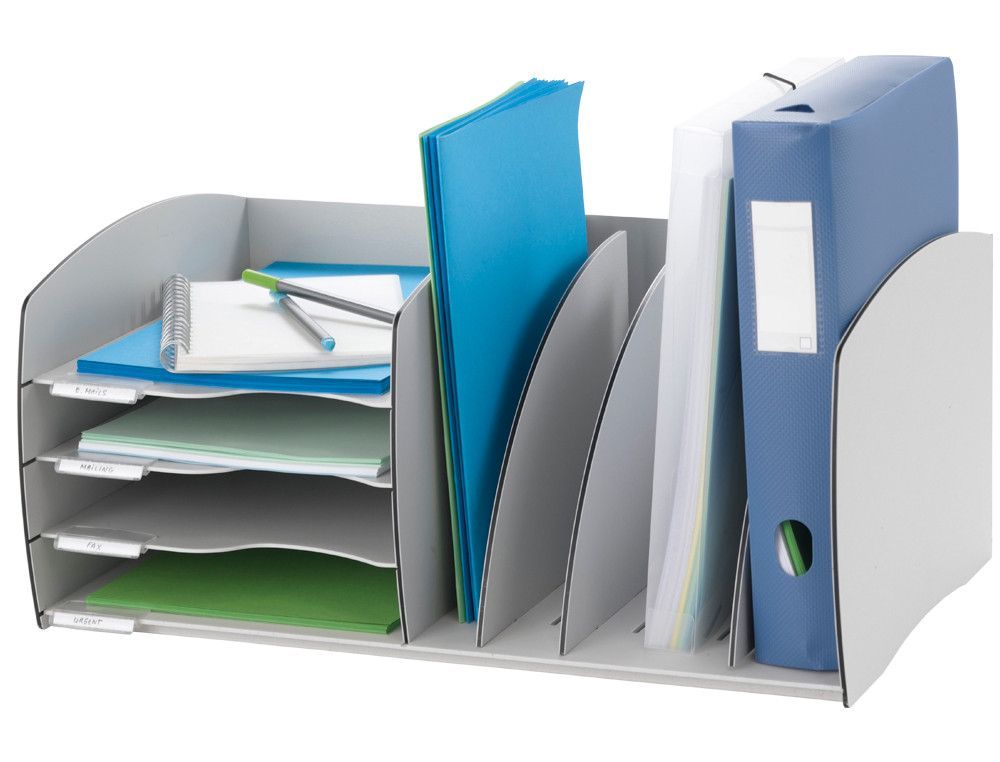 Organizador de armario fast-paperflow gris poliestireno 245x543x340 mm