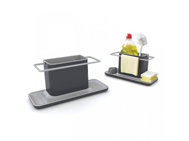 Organizador de fregadero grande joseph caddy gris