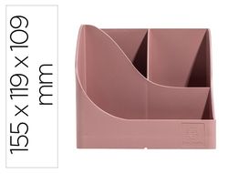Organizador de sobremesa exacompta skandi color rosa viejo 155x119x109 mm