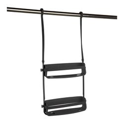 Organizador para ducha de ABS en negro, 31 x 9 x 65 cm | Flex