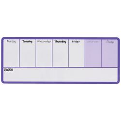 Organizador semanal magnético NOBO 140X360 mm, violeta