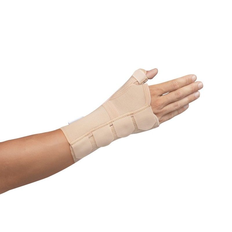 Orliman Muñequera Elástica Abierta Larga con Férula Palmar y Pulgar MFP-D80-MFP-I80
