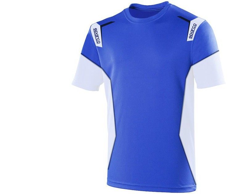 OUTLET - CAMISETA SPARCO SKID AZUL/BLANCA