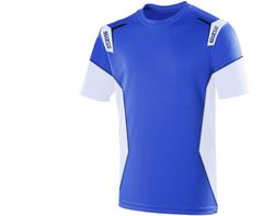OUTLET - CAMISETA SPARCO SKID AZUL/BLANCA