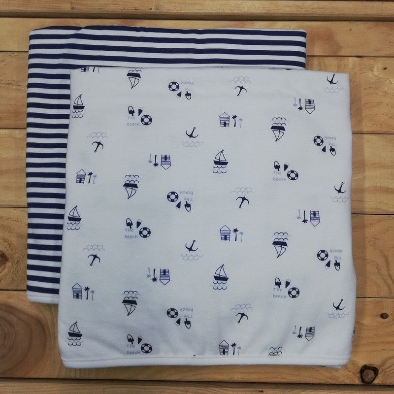 Outlet   pack de 2 arrullos para bebé    algodón finito  4087 4086   babidu