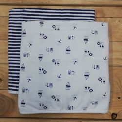 Outlet   pack de 2 arrullos para bebé    algodón finito  4087 4086   babidu