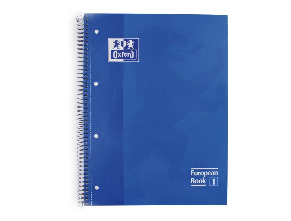 OXFORD Cuaderno School 80h A4 Cuadricula 5x5 Azul Ref.100430197