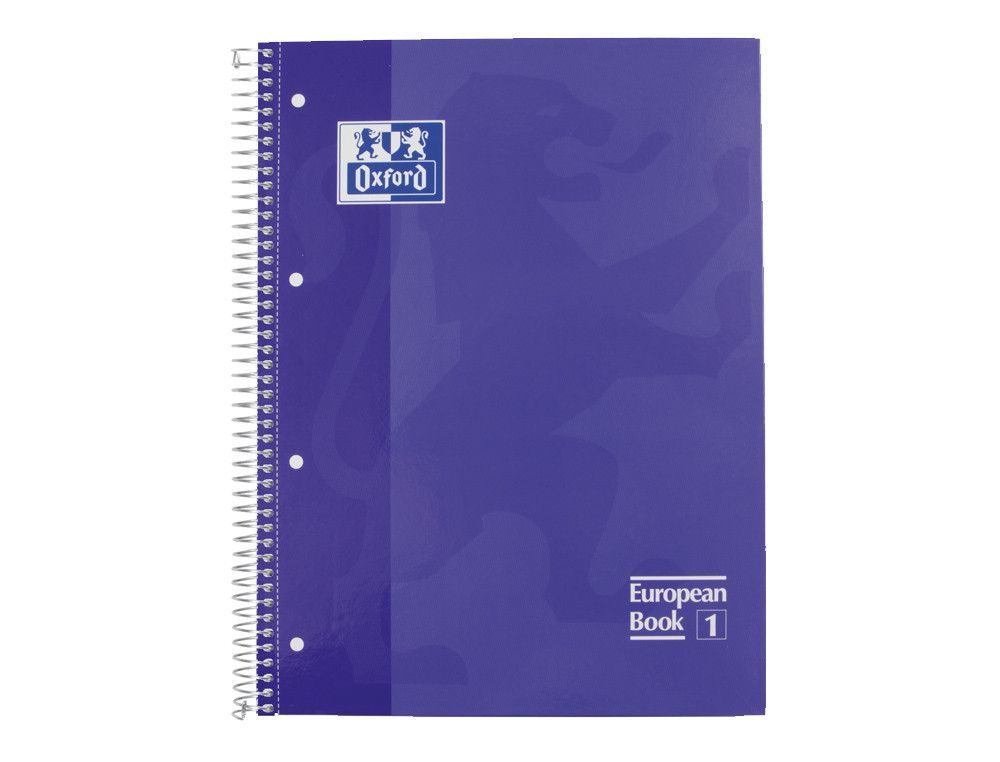 OXFORD Cuaderno School 80h A4 Cuadricula 5x5 Lila Ref.100430201
