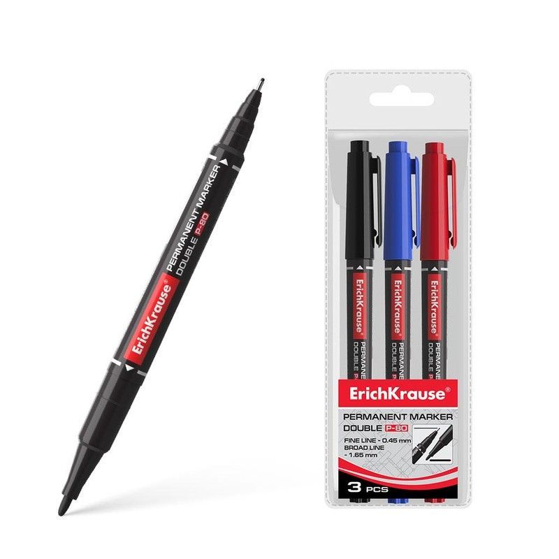 P-80 Marcador doble Blister 3 unidades