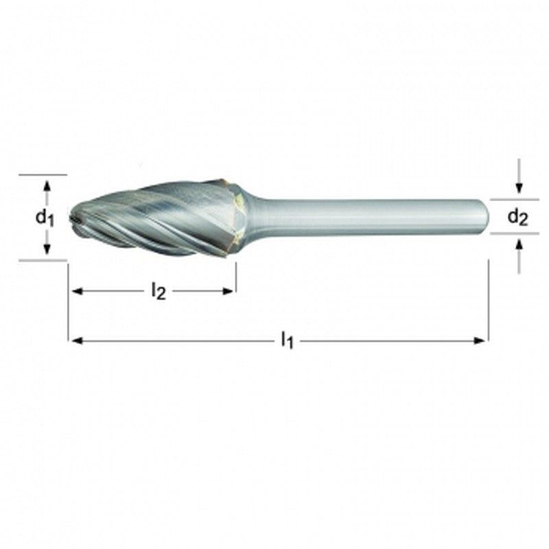 P711 - dormer   lima rotativa - arbol con punta esférica