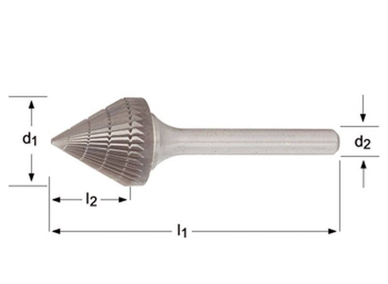 P817 - dormer   lima rotativa - cónica 60°