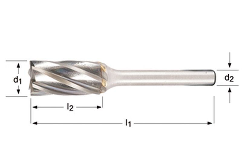 P833 - dormer   lima rotativa - cilíndrica con corte frontal