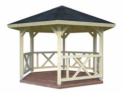 Pabellon de madera Palmako betty 9.9 m2 337 cm - suelo no incluido - pa-3333 103879