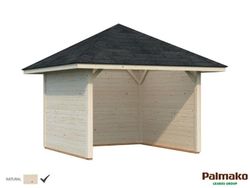 Pabellon de madera PALMAKO CONNECT BIANCA 8.3 M2 SET 2 110140