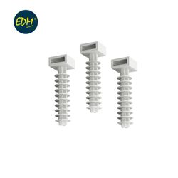 Pack 100un taco blanco nº 8 para brida