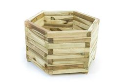 Pack 12 jardineras de madera Palmako sanna 65 x 56 x 39 cm st240606a002ombz12a1