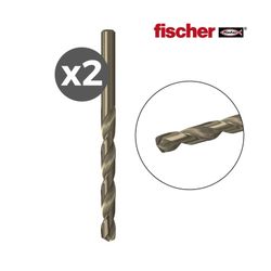 Pack 2 brocas metal hss-co 2,0x24/49 / 2k fischer