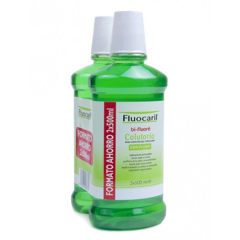 Pack 2 Fluocaril Bi Fluoré Colutorio Formato Ahorro 2x500ml