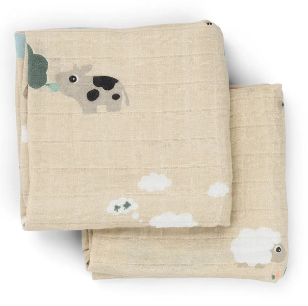 Pack 2 muselinas Tiny Farm 65x65 Done by Deer