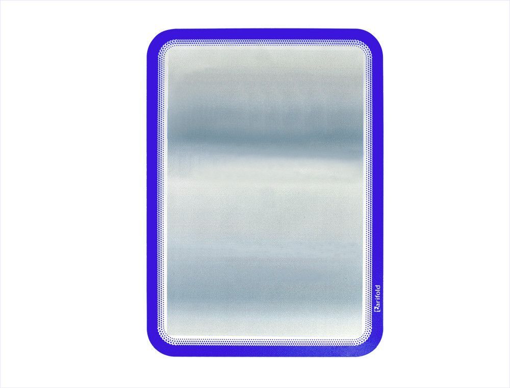 Pack 2 porta anuncios imantado dorso adhesivo reposicionable en pvc azul
